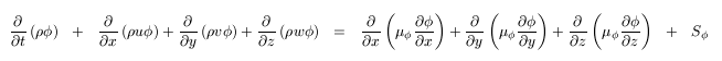 General Transport Equation